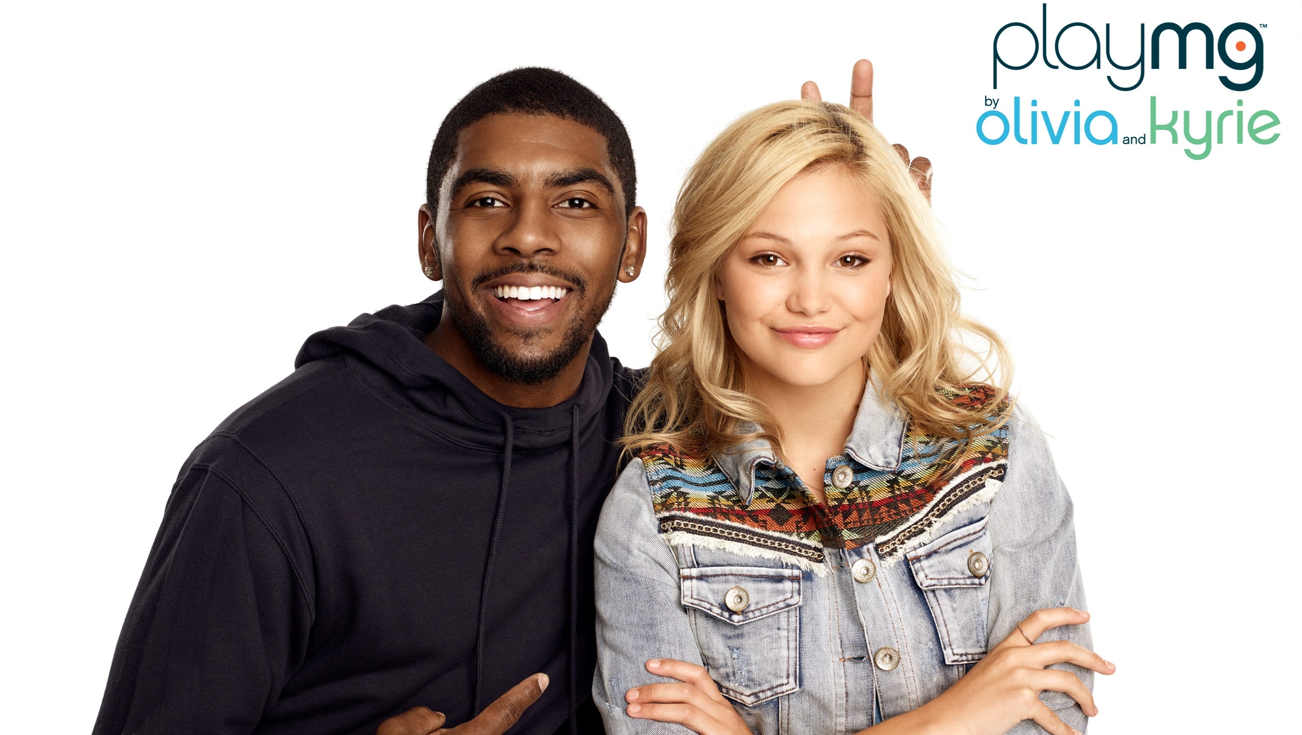 Olivia Holt and Kyrie Irving play nice