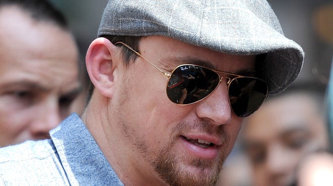 Channing Tatum, who stars in 'White House Down,' stops by New York City on June 25.  His wife and daughter were back in London, where he's been shooting a movie.