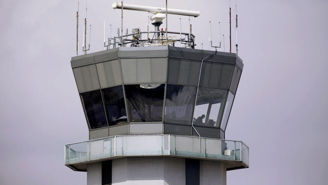 The air traffic control tower at Chicago's Midway International Airport.