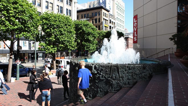 Ruth Asawa's "Hyatt on Union Square Fountain" in San Francisco.