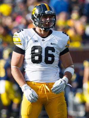 Tight end C.J. Fiedorowicz is one of a few talented skill players back on Iowa's offense.