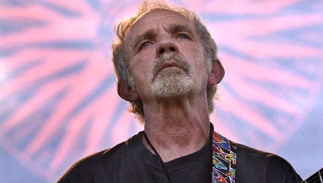 Singer-songwriter JJ Cale plays during the Eric Clapton Crossroads Guitar Festival in Dallas, Texas, in 2004.