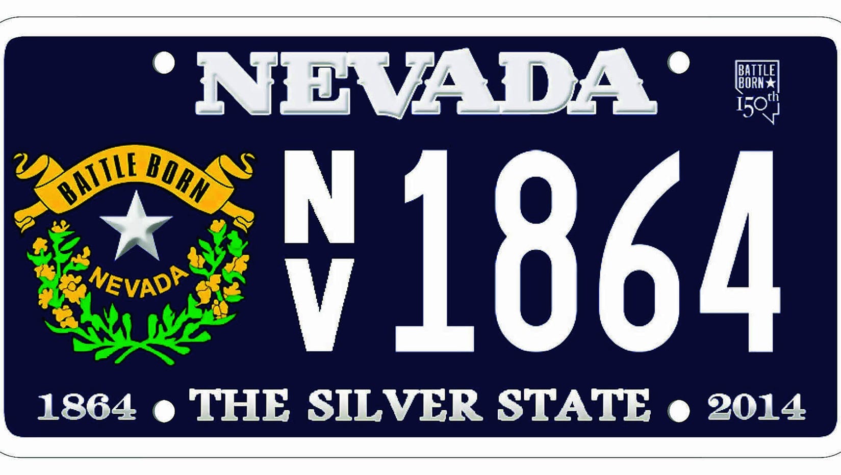 Nev Statehood License Plates Made In Oregon