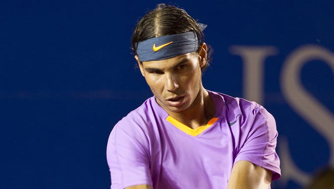 Rafael Nadal needed just over an hour to beat Diego Schwartzman of Argentina 6-2, 6-2 on Tuesday to advance to the second round of the Mexican Open.