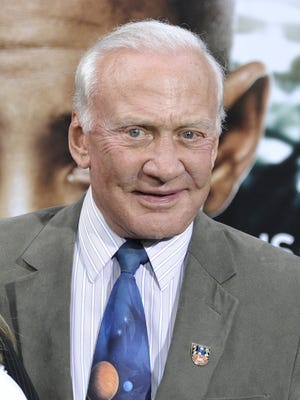 Buzz Aldrin attends the "After Earth" premiere in New York.