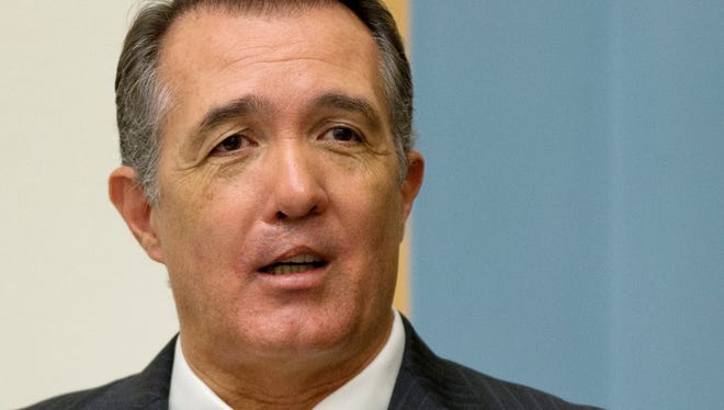 Rep. Trent Franks, R-Ariz., arrives June 18 at a House Judiciary Committee hearing to discuss the Strengthen and Fortify Enforcement Act.