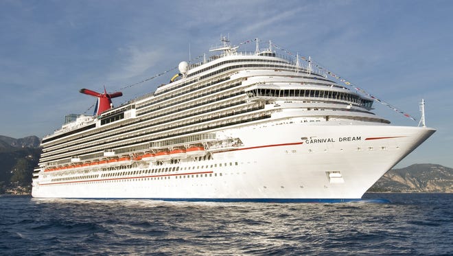 Carnival Cruise Lines' 3,646-passenger Carnival Dream.