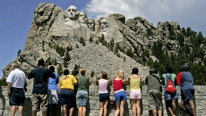 Mt. Rushmore draws throngs of tourists each summer, but off-season visitors can have the landmark largely to themselves.