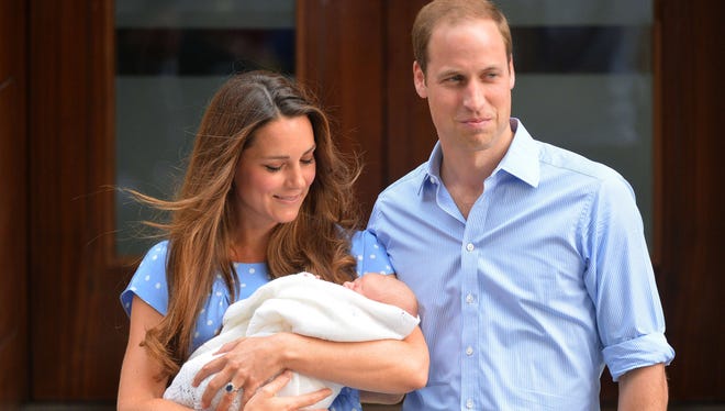 Britain's Prince William and his wife Kate have named their new baby boy George Alexander Louis.