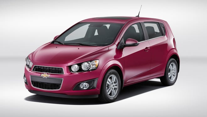 The 2014 Chevrolet Sonic will be available in Deep Magenta Metallic.