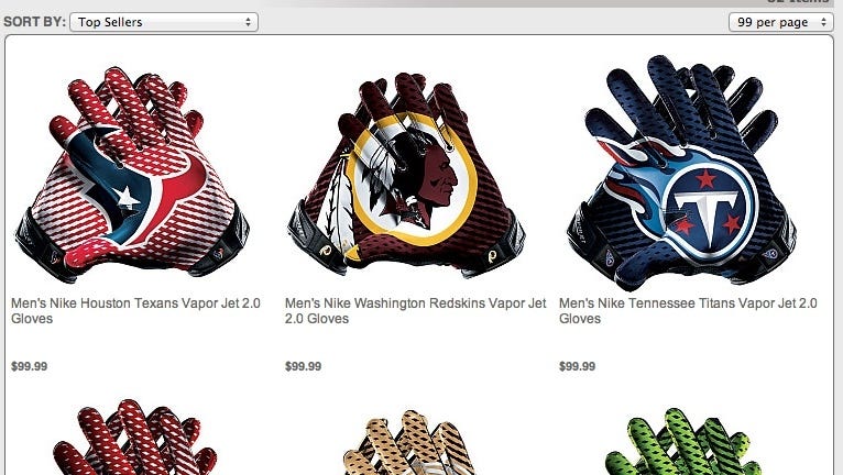 nike wr gloves