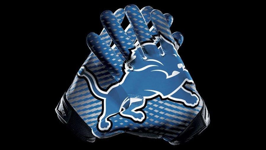 nfl lions gloves