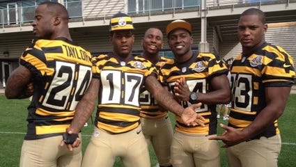 steelers throwback jersey brown