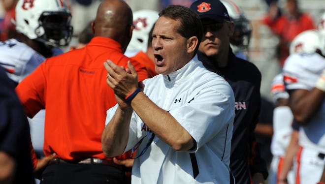 Auburn head coach Gene Chizik prior to his team's game against Mississippi on Oct. 13.