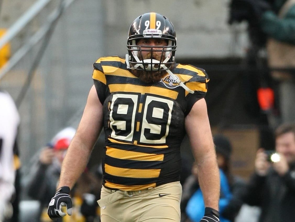 Steelers' jailbird bumblebee throwbacks 