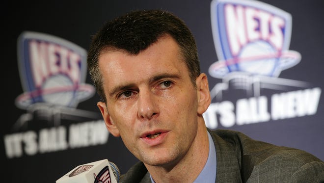 Mikhail Prokhorov at a press conference in 2010. 