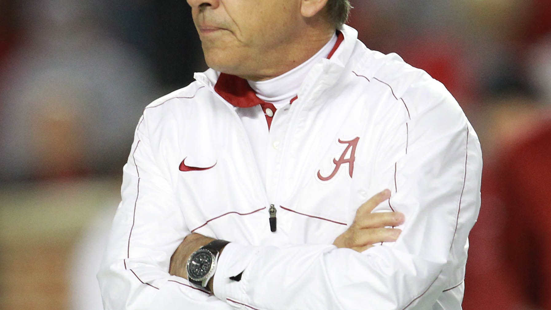 Two men steal Nick Saban cutout from Tuscaloosa gas station