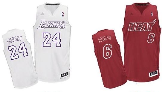 Christmas Day Nba Jerseys Unveiled For 2012 Games Nba Christmas Jerseys 2021