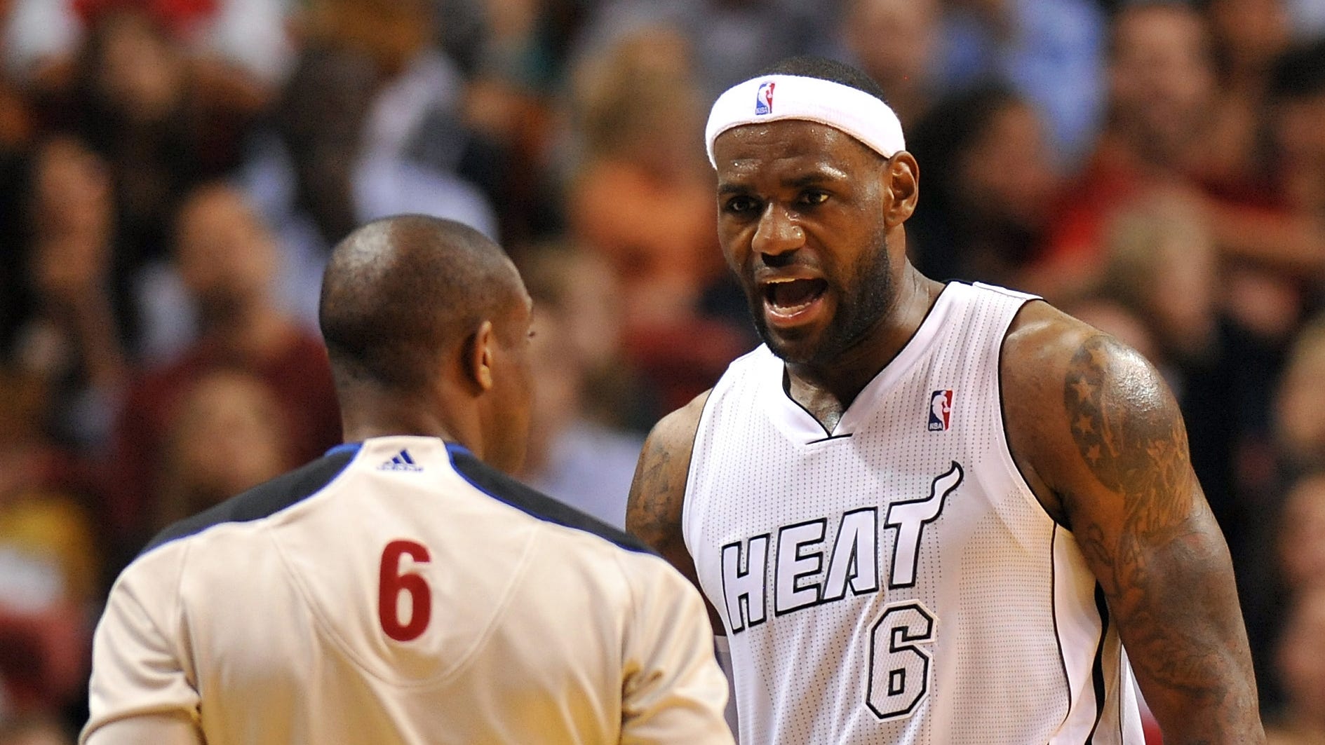 LeBron James hasn't fouled anyone in 5 Miami Heat games