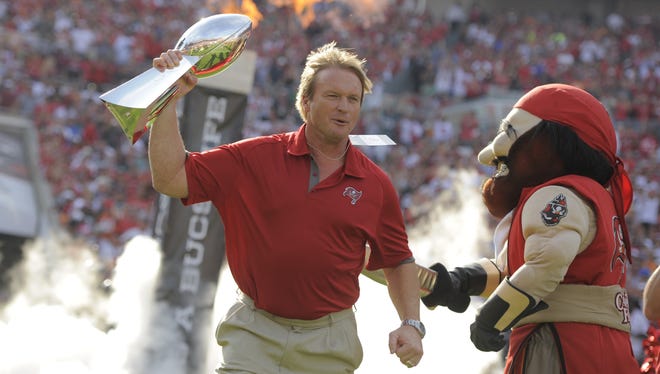 Jon Gruden recently celebrated the 10th anniversary of the Buccaneers' lone Super Bowl season.