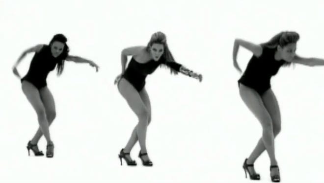 Beyonce performs in the video for 'Singles Ladies.'