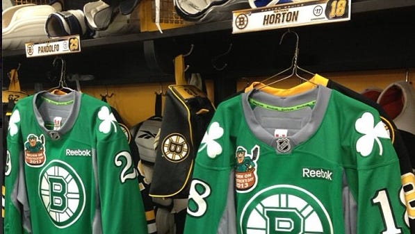 detroit red wings st patrick's day jersey