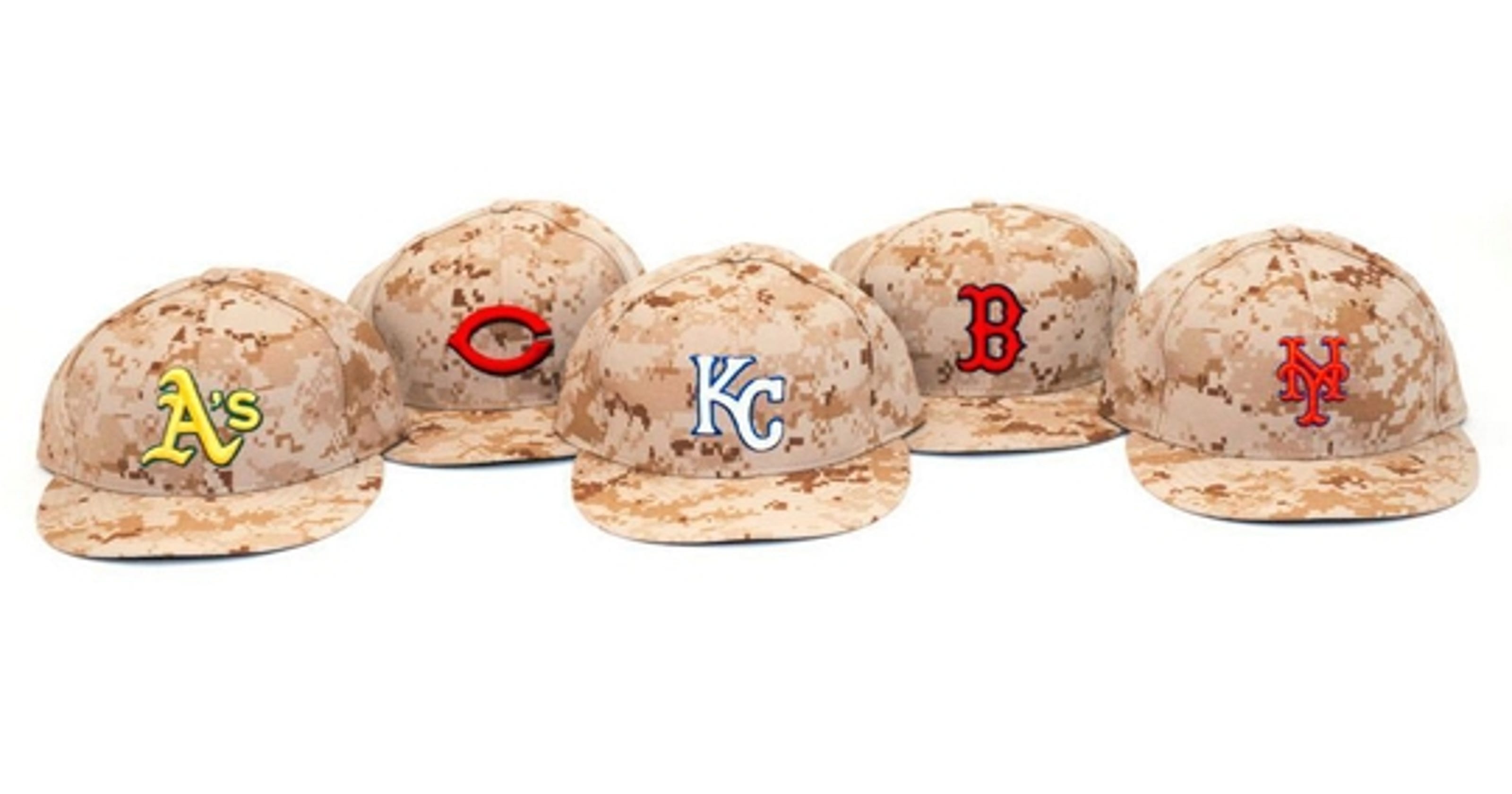 MLB teams will wear camouflage hats to honor veterans on Memorial Day