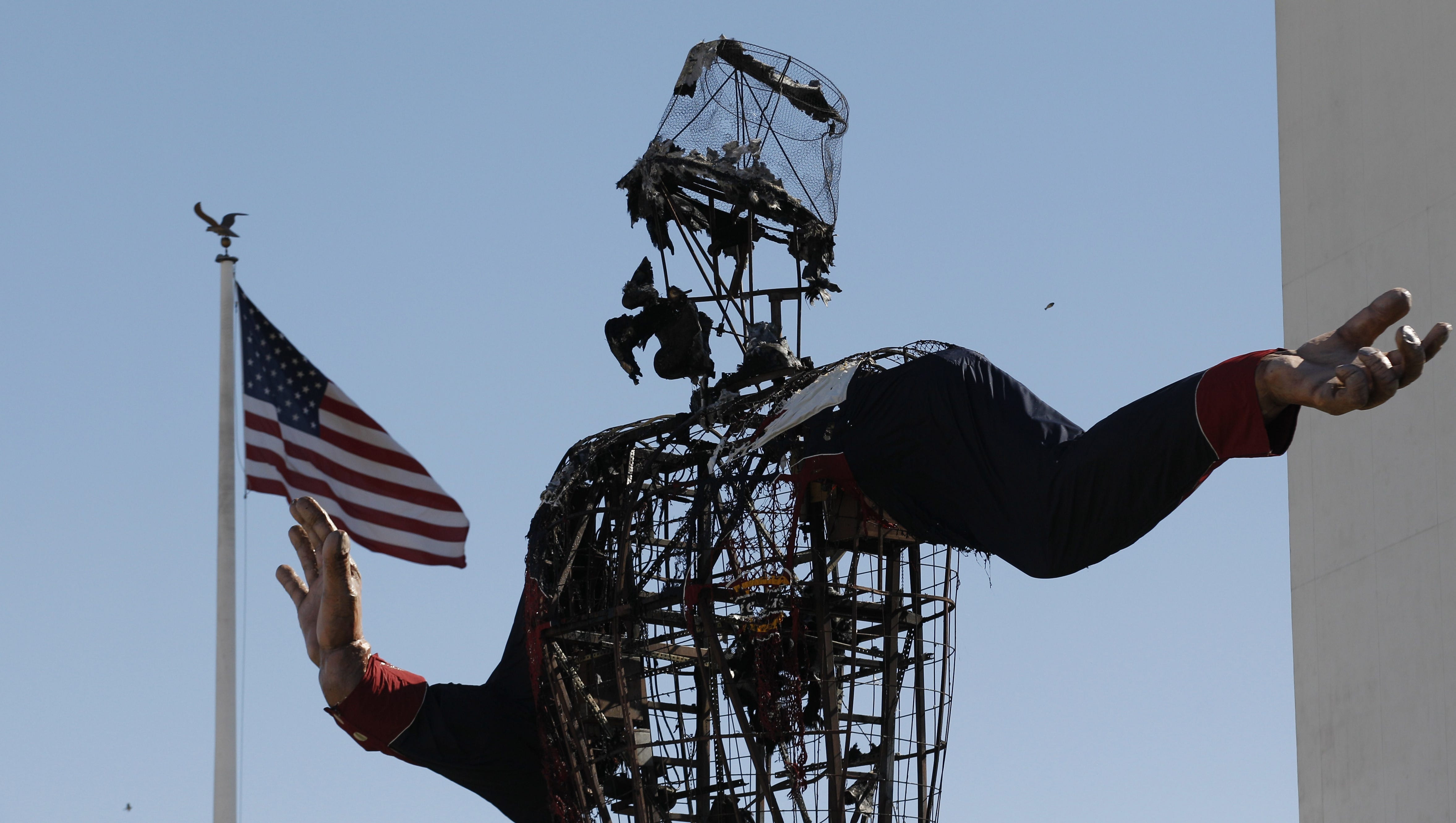 Big Tex The Texas State Fair Icon Destroyed By Fire
