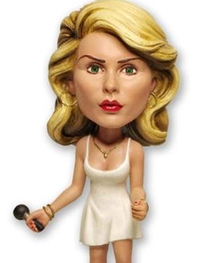 A view of the new Debbie Harry bobblehead.