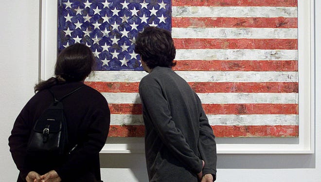It's a painting perfect for the holiday weekend: 1967's 'Flag' by Jasper Johns.