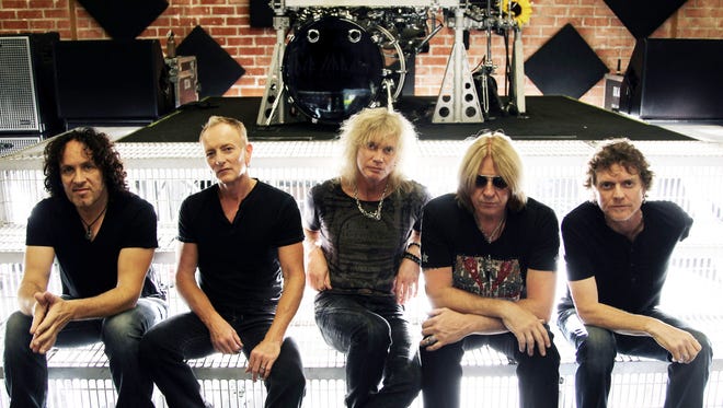 From left, Vivian Campbell, Phil Collen, Rick Savage, Joe Elliott, and Rick Allen, of musical group Def Leppard in Los Angeles.