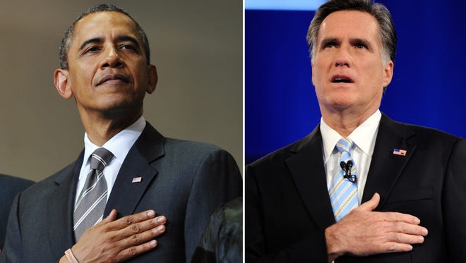 President Obama and Mitt Romney