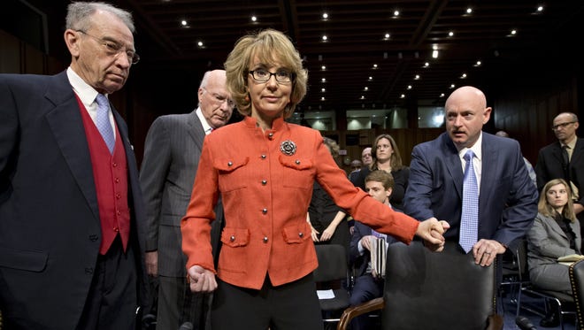 Former Rep. Gabrielle Giffords at Wednesday's hearing