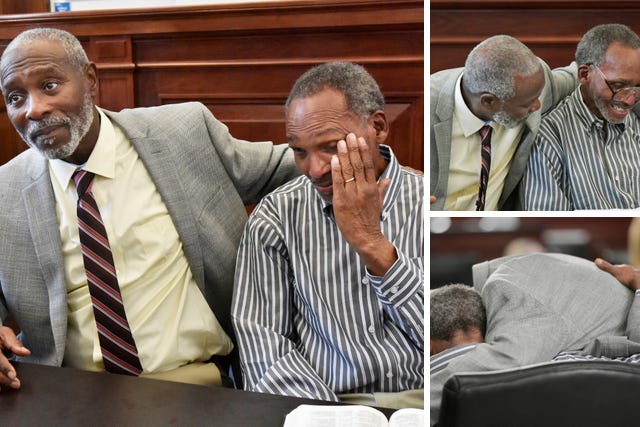 Deux hommes libérés après 43 ans de prison pour un meurtre qu'ils n'ont jamais commis (photos)