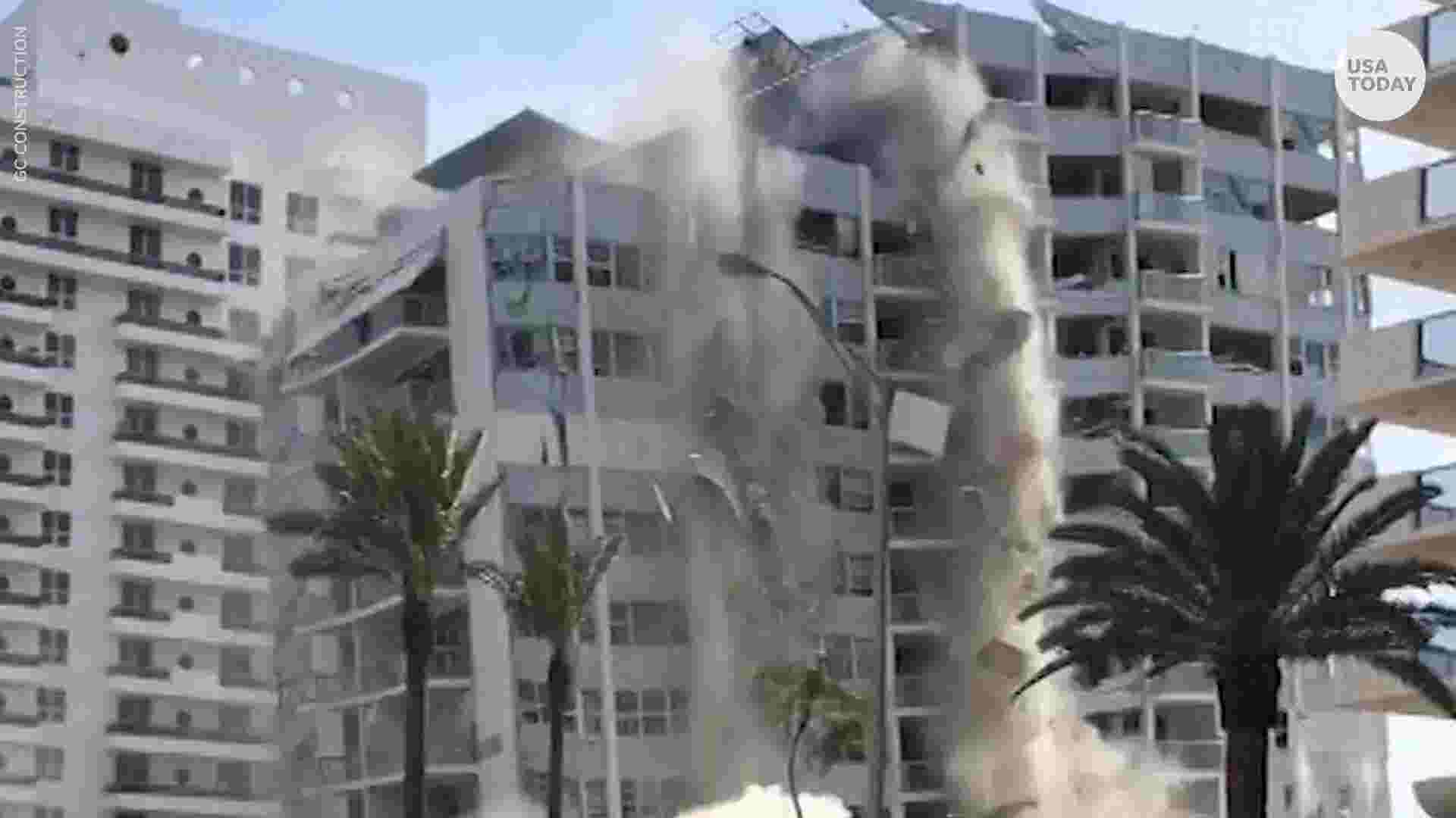12-story Miami condo collapses, 1 injured