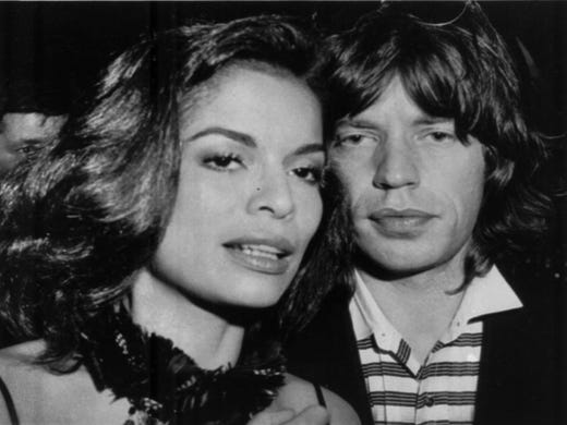 Bianca and Mick Jagger appear together in October 1976 at New York's Copacabana. Lawyers for Bianca Jagger, Nicaraguan wife of the Rolling Stones lead singer, began divorce proceedings Monday, May 15, in London. The couple have been married for seven years. (AP Photo/str)