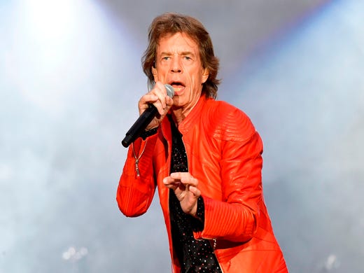 Singer of British band the Rolling Stones, Mick Jagger performs with the band during a concert at Berlin's Olympic Stadium on June 22, 2018. / AFP PHOTO / Tobias SCHWARZTOBIAS SCHWARZ/AFP/Getty Images ORIG FILE ID: AFP_16G3L9