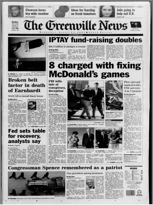 Four in Upstate charged in nationwide McDonald's Monopoly ...
