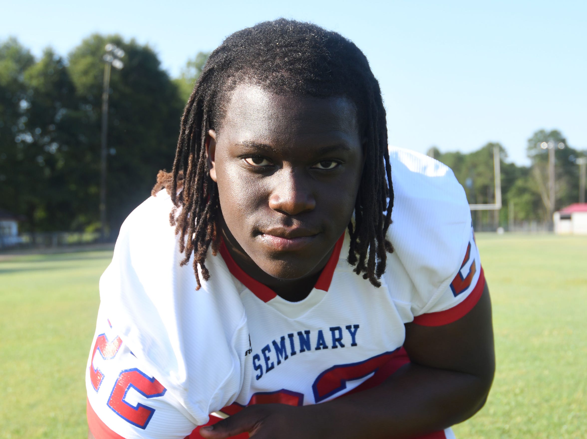Seminary defensive lineman Nathan Pickering is one of the top prospects in the state of Mississippi.