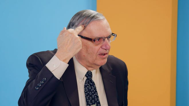 Joe Arpaio in a still from the fourth episode of Sacha Baron Cohen's "Who Is America?"