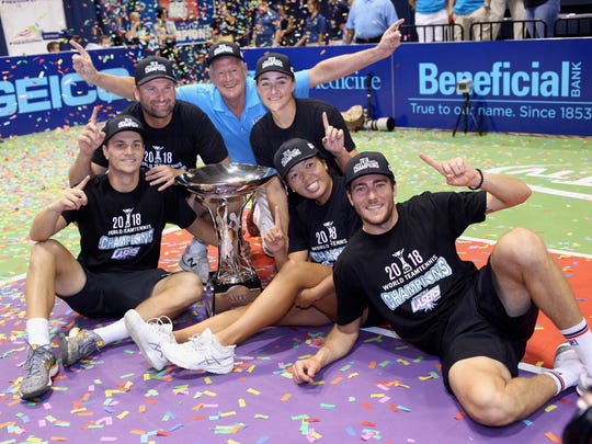 The Springfield Lasers won the World Team Tennis championship final in Philadelphia.