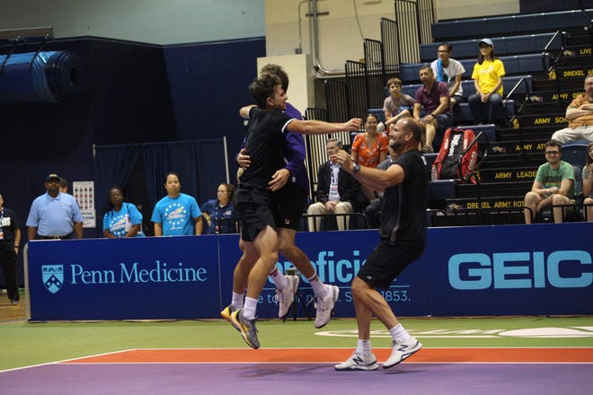 The Springfield Lasers won the World Team Tennis championship final in Philadelphia.
