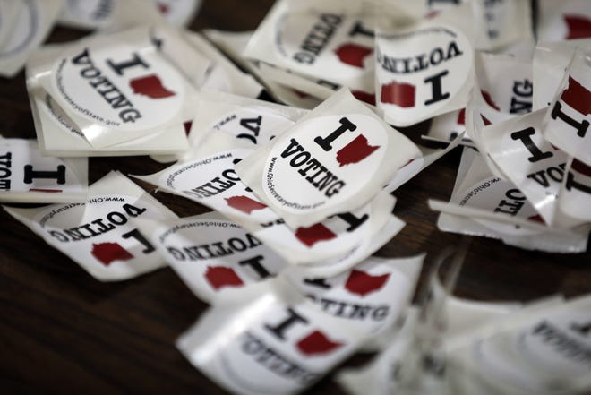 Ohio election stickers