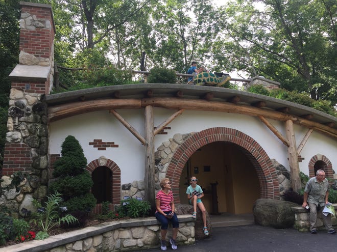 The Les & Dar Stumpf Hobbit House restroom is built into a hill at Green Bay Botanical Garden. It's one of 10 finalists in the 2018 Cintas America’s Best Restroom contest.