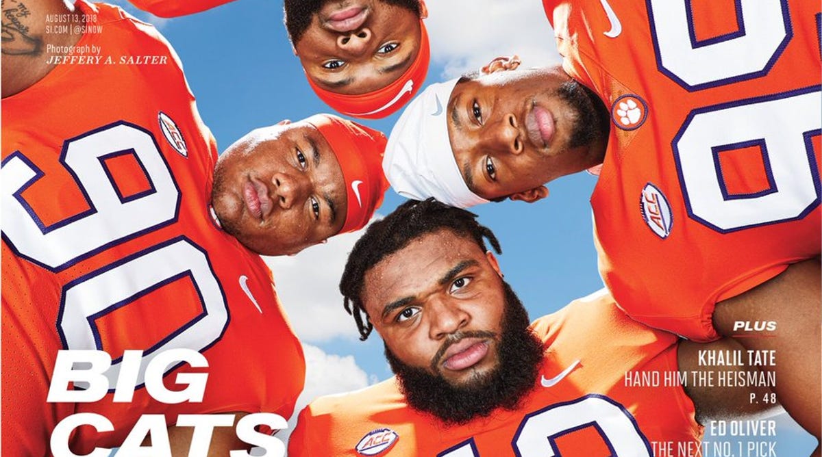 Clemson Football Team Power Rangers On Sports Illustrated Cover