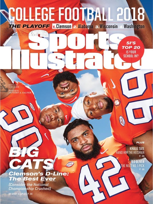 Clemson football team 'Power Rangers' on Sports Illustrated cover