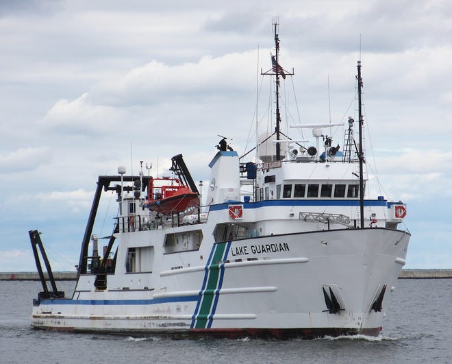 The U.S. Environmental Protection Agency Research Vessel Lake Guardian conducts research on all five Great Lakes.