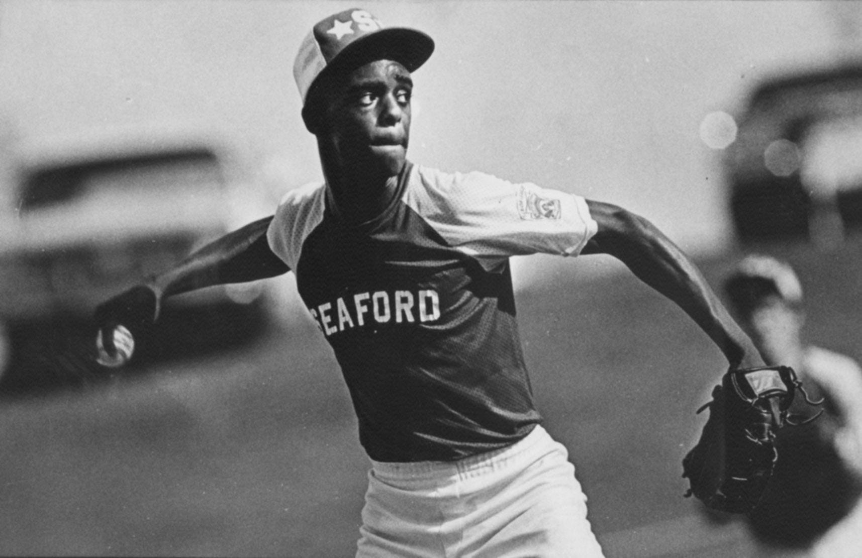 The News Journal
Delino DeShields pitches for a Seaford Little League All-Star team in 1984. DeShields went on to play in the majors for 13 seasons.
Delino Deshields pitches for a Seaford Little League All-Star team in 1984. Deshields went on to play in the majors for 13 seasons.
