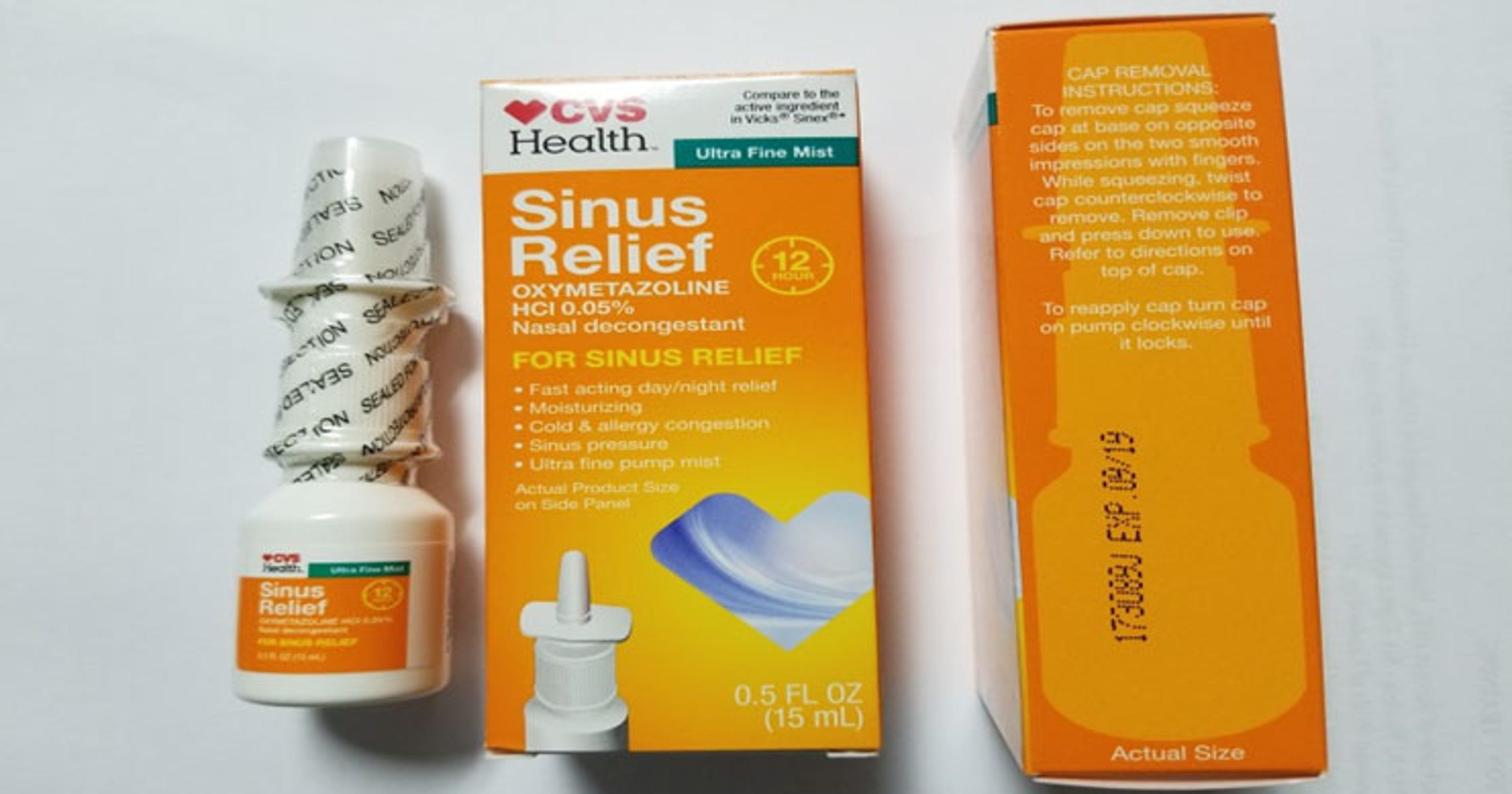 CVS nasal spray recall Sinus relief product may cause infection
