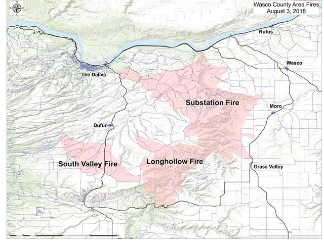 Evacuations Ordered After Fire Breaks Out Near Memaloose State Park